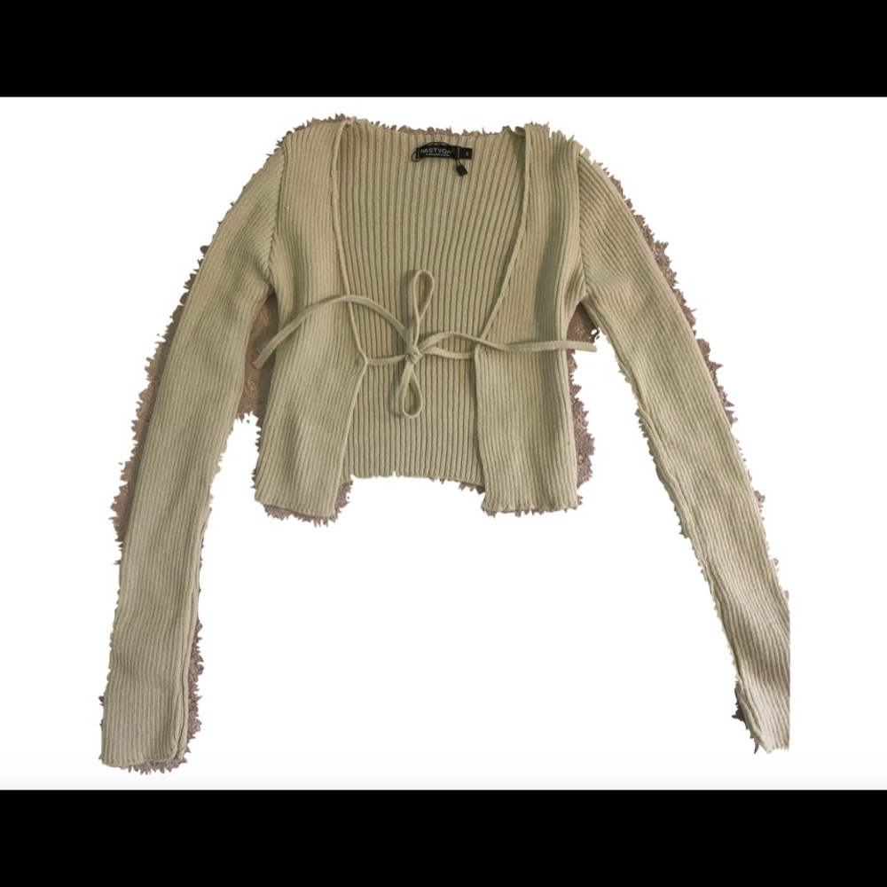 Beige Tie Top